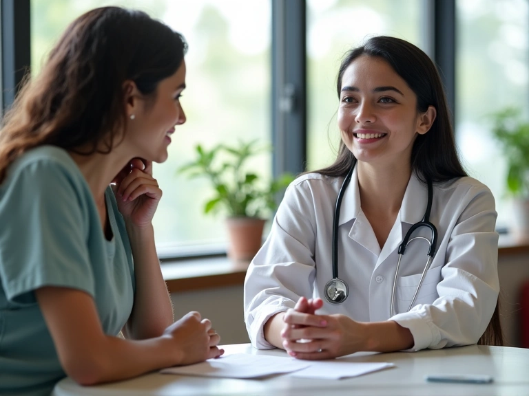 A nutritionist consulting with a client, demonstrating personalized service.